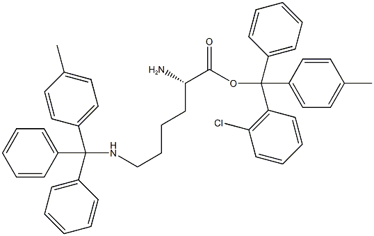 H-LYS(MTT)-2-CHLOROTRITYL-RESIN 结构式