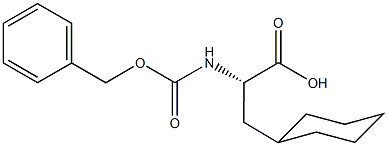 N-alpha-Benzyloxycarbonyl-L-cyclohexylalanine dicyclohexylamine 结构式