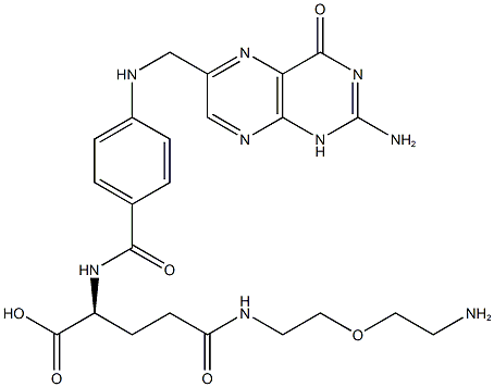 叶酸-聚乙二醇-氨基 结构式