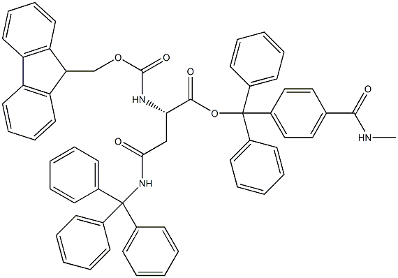 Fmoc-L-Asn(Trt)-Trt TG 结构式