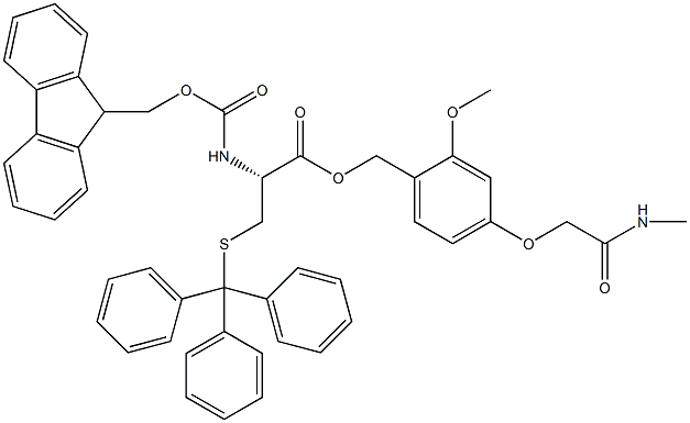 Fmoc-L-Cys(Trt)-AC TG 结构式