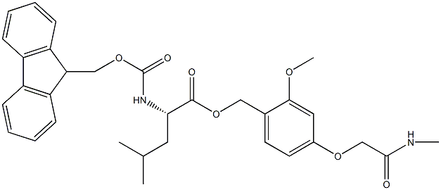 Fmoc-L-Leu-AC TG 结构式