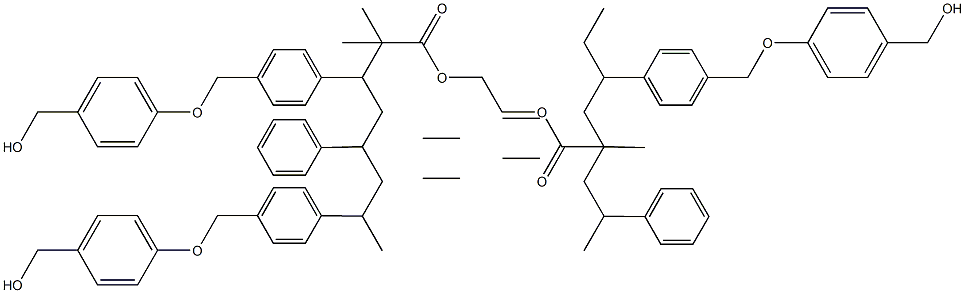聚合物键合型 O-[4-(羟甲基)苯基]聚乙二醇 结构式