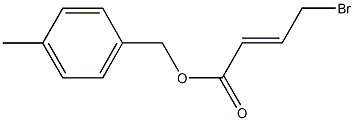 4-Bromocrotonate methylpolystyrene (1% DVB, 75-100 mesh, 0.5-1.3 mmol 结构式