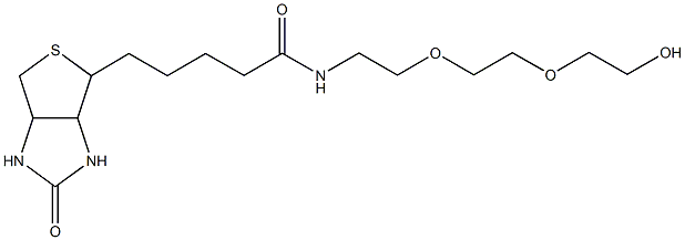 Α-生物素-Ω-羟基聚乙二醇 结构式
