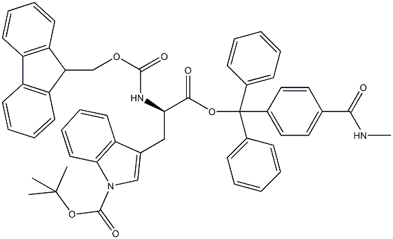 Fmoc-D-Trp(Boc)-Trt TG 结构式