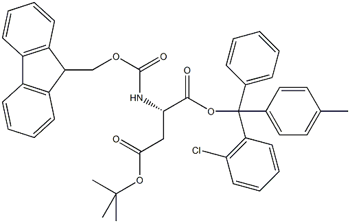 Fmoc-L-Asp(tBu)-2-chlorotrityl resin (100-200 mesh, > 0.5 mmol 结构式