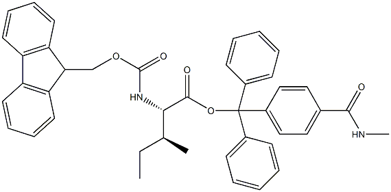 Fmoc-L-Ile-Trt TG 结构式