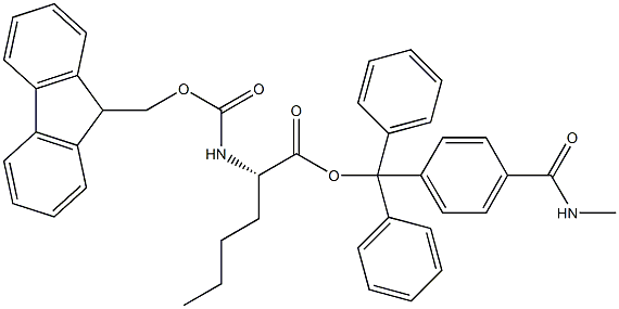 Fmoc-L-Nle-Trt TG 结构式