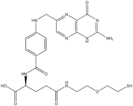 叶酸-聚乙二醇-巯基 结构式