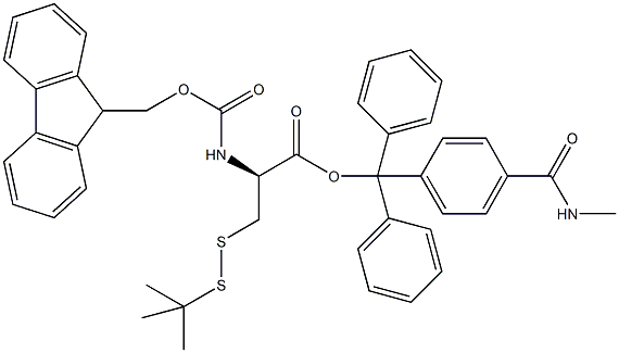 Fmoc-D-Cys(SS-tBu)-Trt TG 结构式