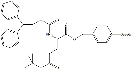 Fmoc-L-Glu(tBu)-Wang TG 结构式