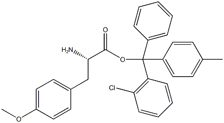 H-L-TYR(ME)-2-CHLOROTRITYL RESIN 结构式