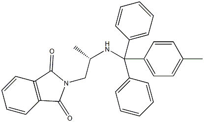 (S)-N-PHTHALOYL-1,2-DIAMINOPROPANE-TRITYL RESIN 结构式