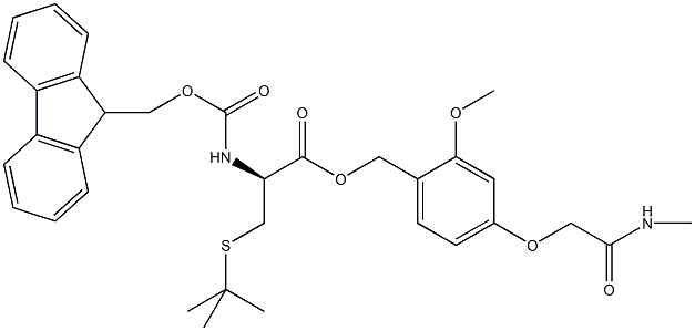 Fmoc-D-Cys(S-tBu)-AC TG 结构式