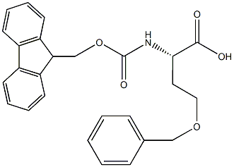 N-alpha-(9-Fluorenylmethyloxycarbonyl)-O-benzyl-L-homoserine 结构式