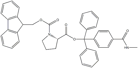 Fmoc-L-Pro-Trt TG 结构式