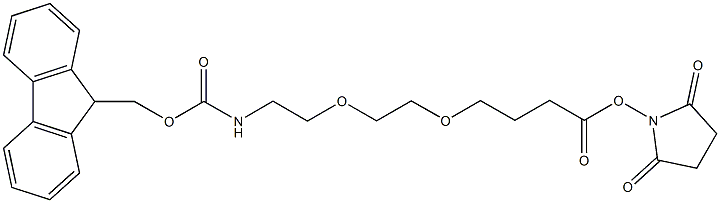 FMOC-NH-PEG-N-羟基琥珀酰亚胺 结构式