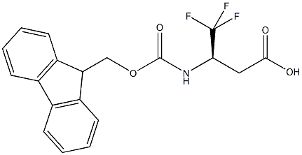 (R)-FMOC-3-AMINO-4,4,4-TRIFLUORO-BUTYRIC ACID 结构式