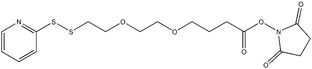 邻二硫吡啶-聚乙二醇-N-羟基琥珀酰亚胺酯 结构式