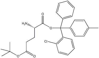 H-GLU(OTBU)-2-CHLOROTRITYL RESIN 结构式