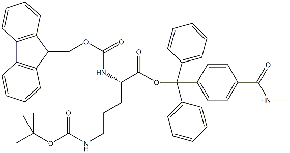 Fmoc-L-Orn(Boc)-Trt TG 结构式
