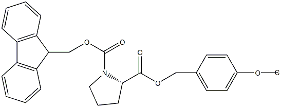 Fmoc-L-Pro-Wang TG 结构式