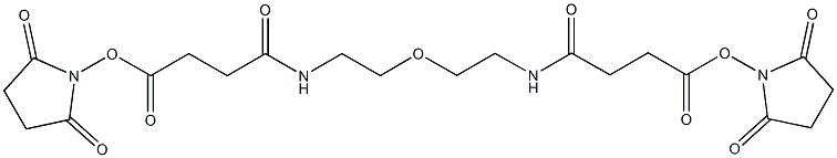 N-羟基琥珀酰亚胺-PEG-N-羟基琥珀酰亚胺 结构式