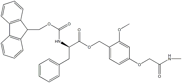 Fmoc-D-Phe-AC TG 结构式