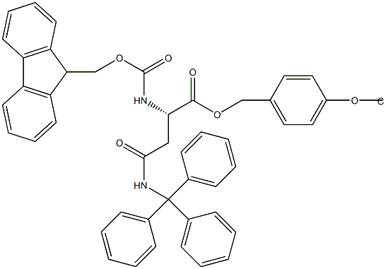 Fmoc-L-Asn(Trt)-Wang TG 结构式