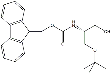 N-alpha-(9-Fluorenylmethyloxycarbonyl)-O-t-butyl-L-serinol 结构式