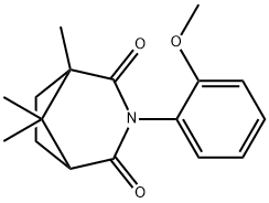3-(2-甲氧基苯基)-1,8,8-三甲基-3-氮杂双环[3.2.1]辛烷-2,4-二酮 结构式
