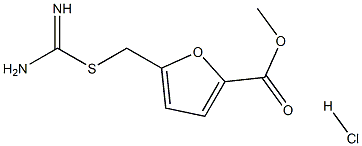 methyl 5-(carbamimidoylsulfanylmethyl)furan-2-carboxylate hydrochloride 结构式