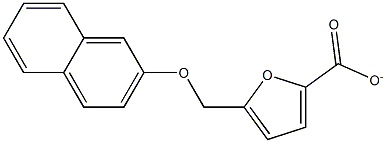 5-(naphthalen-2-yloxymethyl)furan-2-carboxylate 结构式