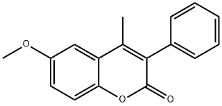 6-methoxy-4-methyl-3-phenylchromen-2-one 结构式