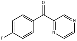 (4-fluorophenyl)-pyrazin-2-ylmethanone 结构式