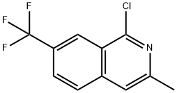 1-Chloro-3-methyl-7-(trifluoromethyl)isoquinoline 结构式