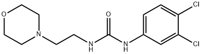 1-(3,4-dichlorophenyl)-3-(2-morpholin-4-ylethyl)urea 结构式