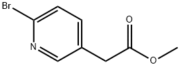 2-(6-溴-3-吡啶基)乙酸甲酯 结构式