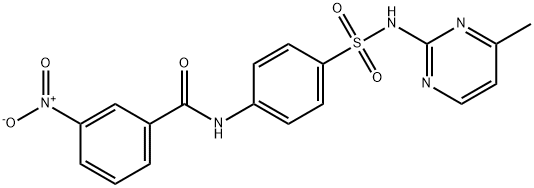 N-[4-[(4-methylpyrimidin-2-yl)sulfamoyl]phenyl]-3-nitrobenzamide 结构式