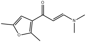 (E)-3-(二甲氨基)-1-(2,5-二甲基呋喃-3-基)丙-2-烯-1-酮 结构式