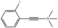 2 -(2-碘苯基)乙炔基三甲基硅烷 结构式