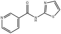 N-(1,3-thiazol-2-yl)pyridine-3-carboxamide 结构式