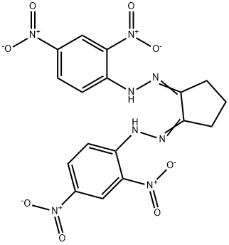 N-[(Z)-[(2E)-2-[(2,4-dinitrophenyl)hydrazinylidene]cyclopentylidene]amino]-2,4-dinitroaniline 结构式