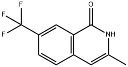 3-甲基-7-(三氟甲基)-2H-异喹啉-1-酮 结构式