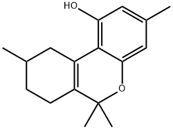 3,6,6,9-tetramethyl-7,8,9,10-tetrahydrobenzo[c]chromen-1-ol 结构式