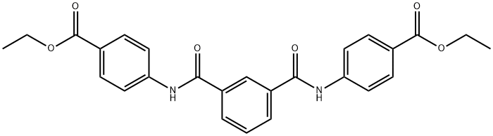 ethyl 4-[[3-[(4-ethoxycarbonylphenyl)carbamoyl]benzoyl]amino]benzoate 结构式