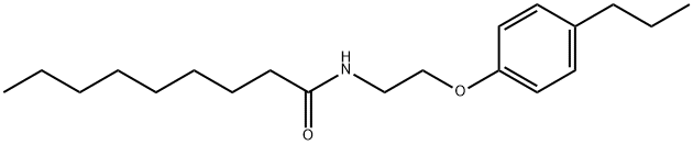 N-[2-(4-propylphenoxy)ethyl]nonanamide 结构式