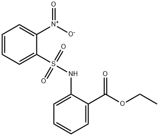 ethyl 2-[(2-nitrophenyl)sulfonylamino]benzoate 结构式