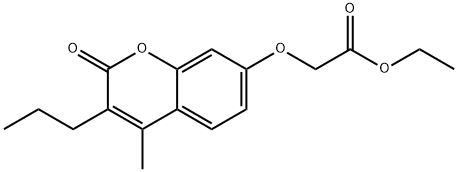 ethyl 2-(4-methyl-2-oxo-3-propylchromen-7-yl)oxyacetate 结构式